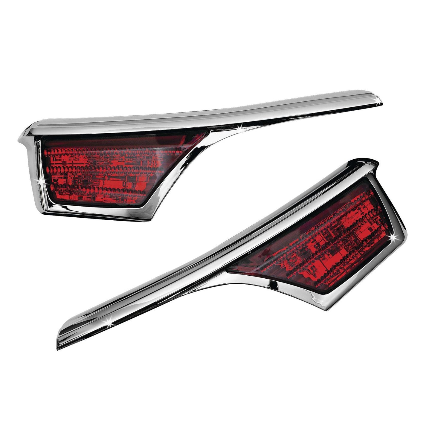 Kuryakyn Passenger Armrest Chrome Trim With LED Light For Honda GL1800 '06-17 3240_110950