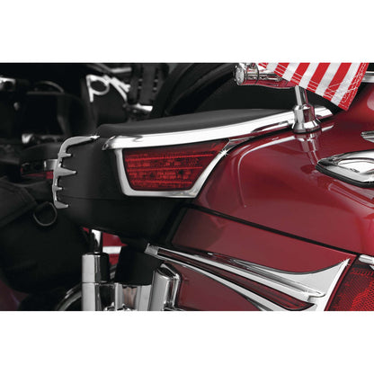 Kuryakyn Passenger Armrest Chrome Trim W/LED Light For Honda GL1800 '06-17 OPEN-BOX 3240_1493759