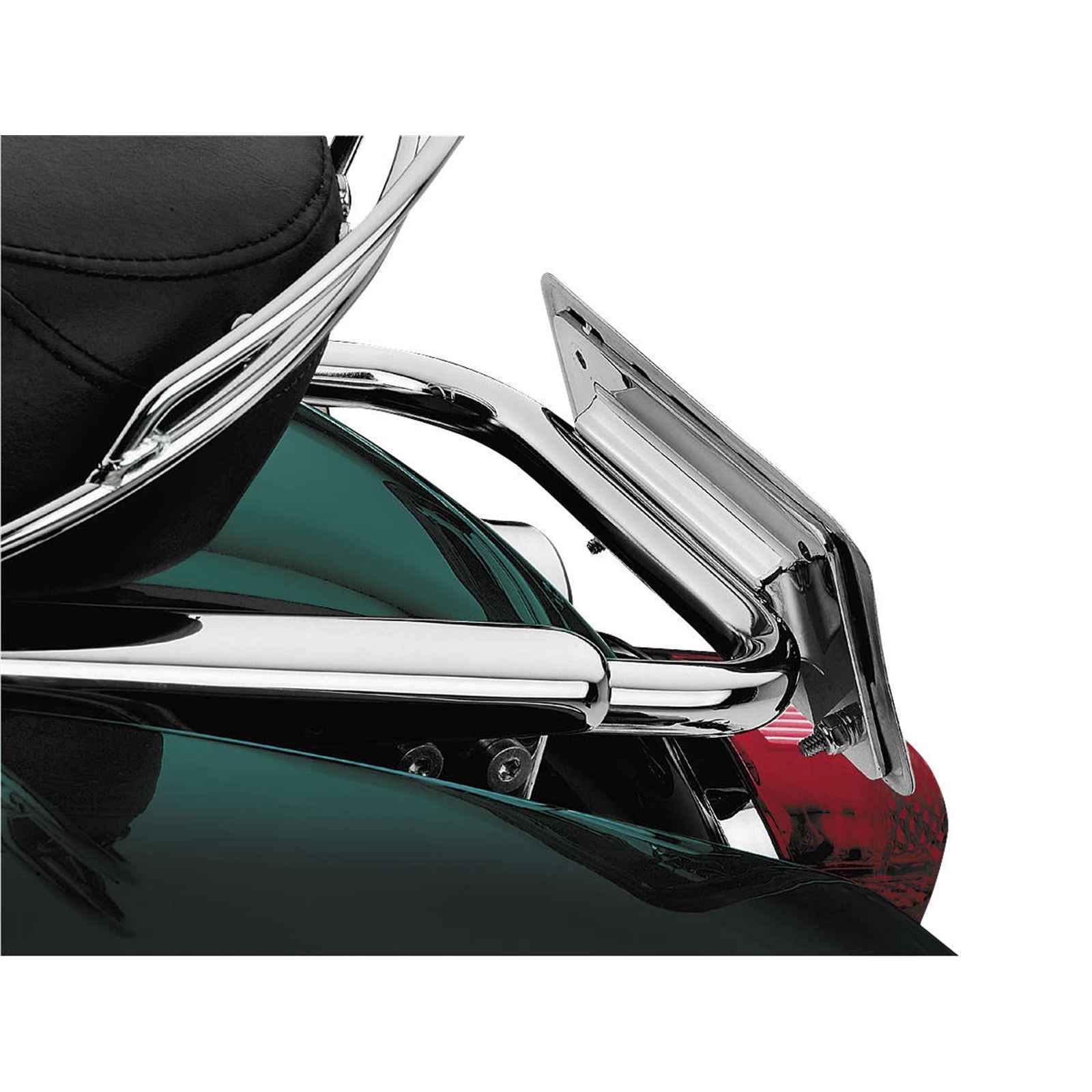 Kuryakyn Laydown License Plate Frame - Chrome For Harley Models '86-10 OPEN-BOX 113_1493764