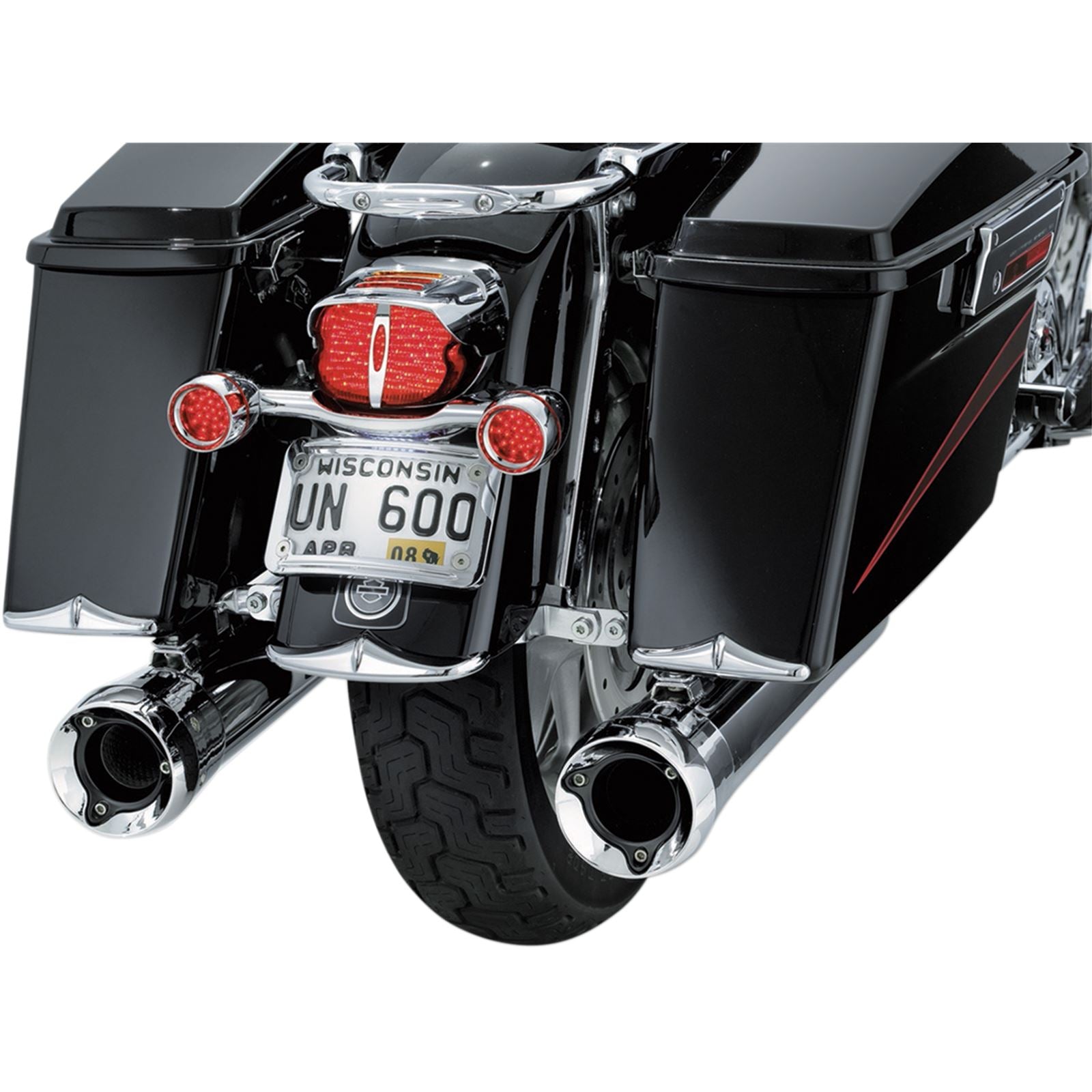 Kuryakyn Rear Fender Tip Accent - Chrome 8640_411591