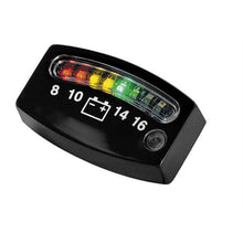 Kuryakyn LED Battery Gauge - Black - 2" x 3/4" x 3/16" OPEN-BOX 4218_1493769