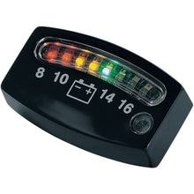 Kuryakyn LED Battery Gauge - Black - 2" x 3/4" x 3/16" OPEN-BOX 4218_1493770