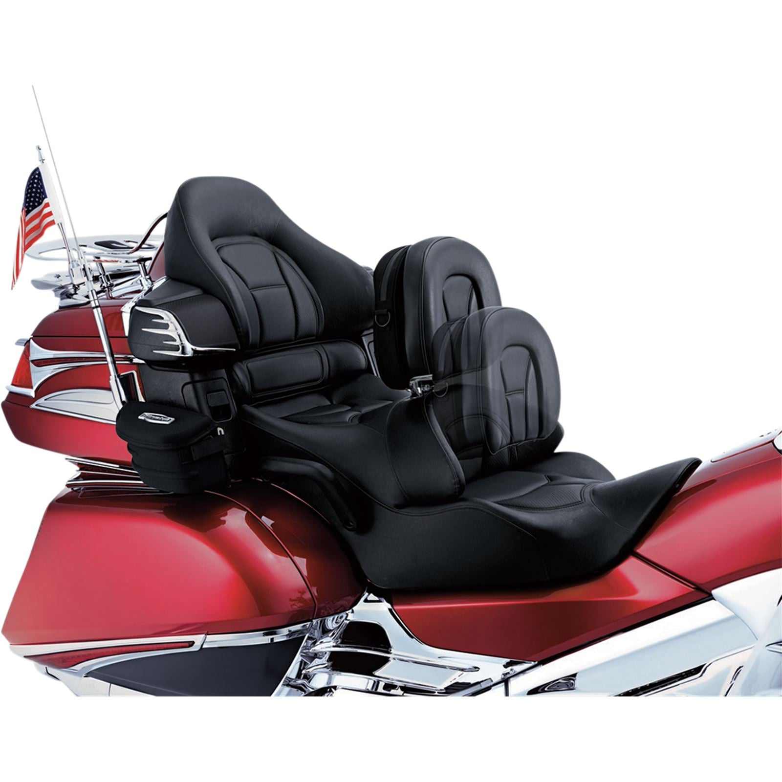 Kuryakyn Plug-N-Go Driver Backrest - GL1800 8931_411175
