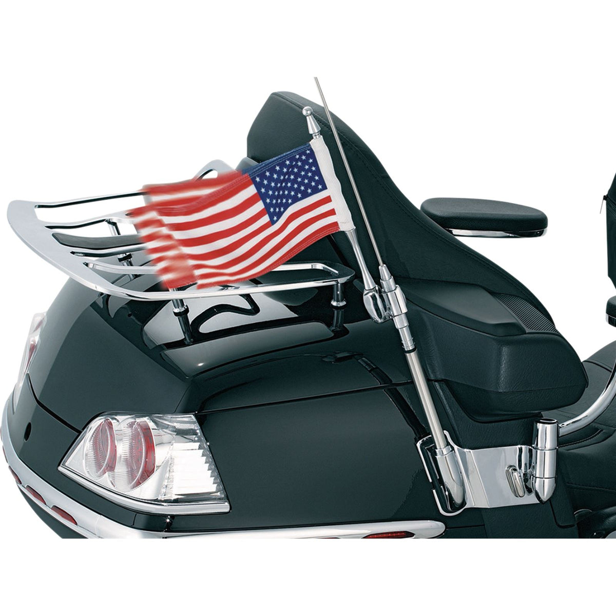 Kuryakyn Antenna Flag Mount with USA Flag for Honda GL1800 '01-17 OPEN-BOX 4233_1493781