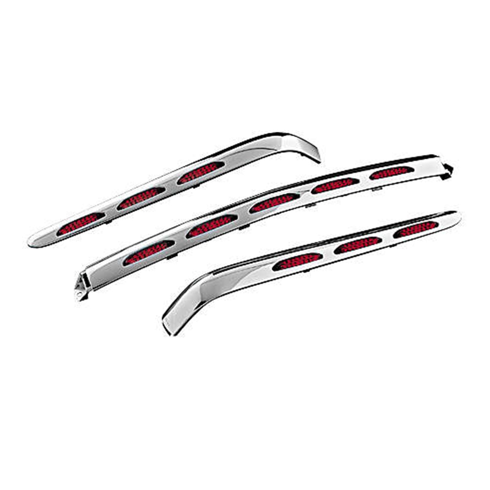 Kuryakyn Lighted Trunk Molding Chrome w/Red Lenses For Honda GL1800 '01-10 OPEN-BOX 3201_1493785