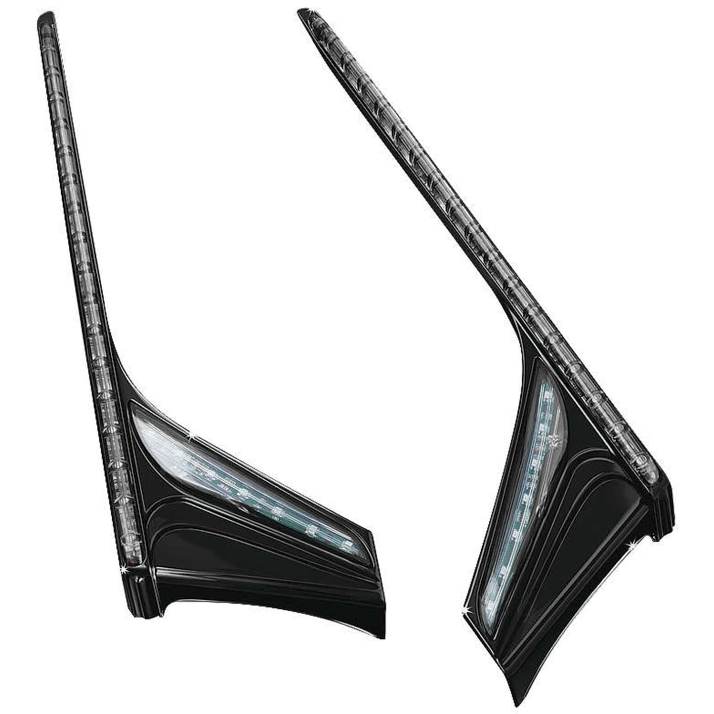 Kuryakyn Vertical Accent Strips - Gloss Black 3247_111163