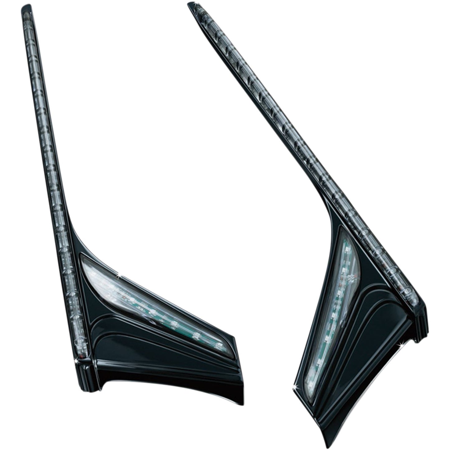 Kuryakyn Vertical Accent Strips - Gloss Black 3247_412823