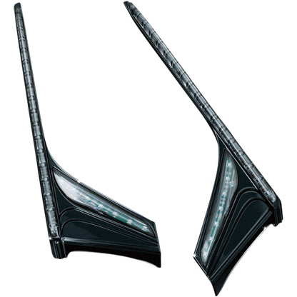 Kuryakyn Vertical Accent Strips - Gloss Black 3247_412823