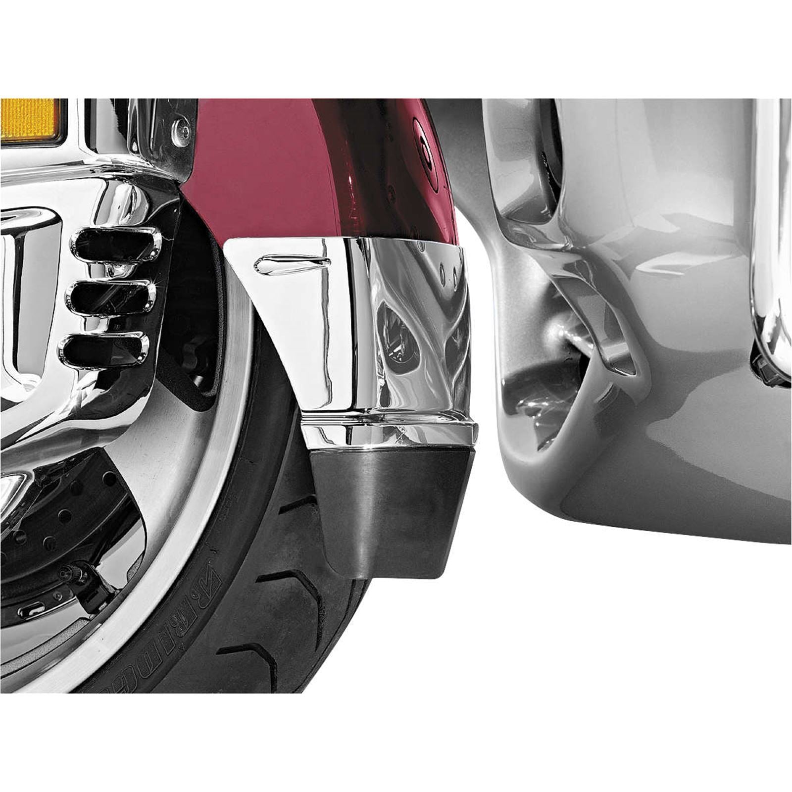 Kuryakyn Front Fender Extension - Chrome/Black 7352_111210