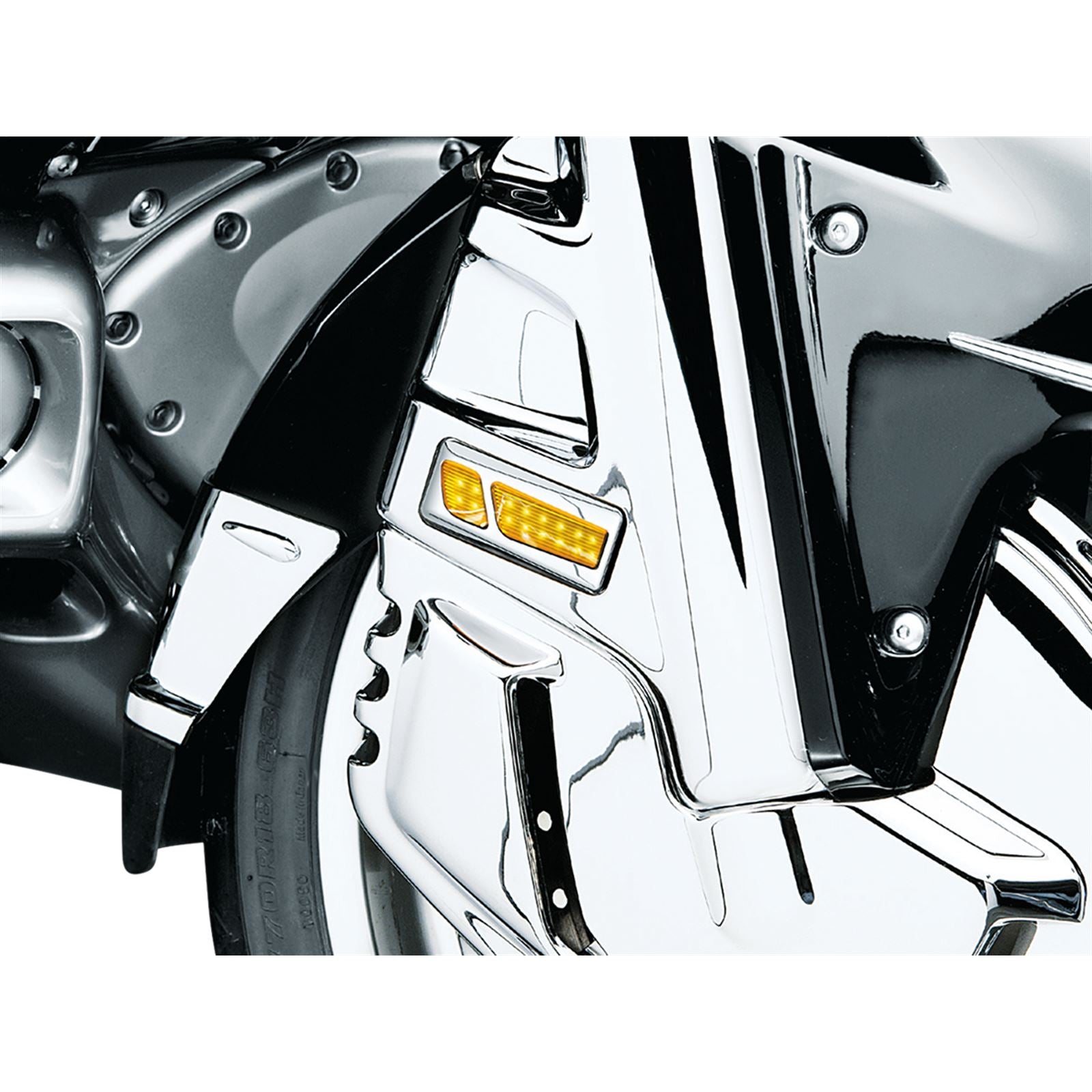 Kuryakyn LED Light and Reflectors - Chrome For Honda GL1800 '01-17 7455_412676