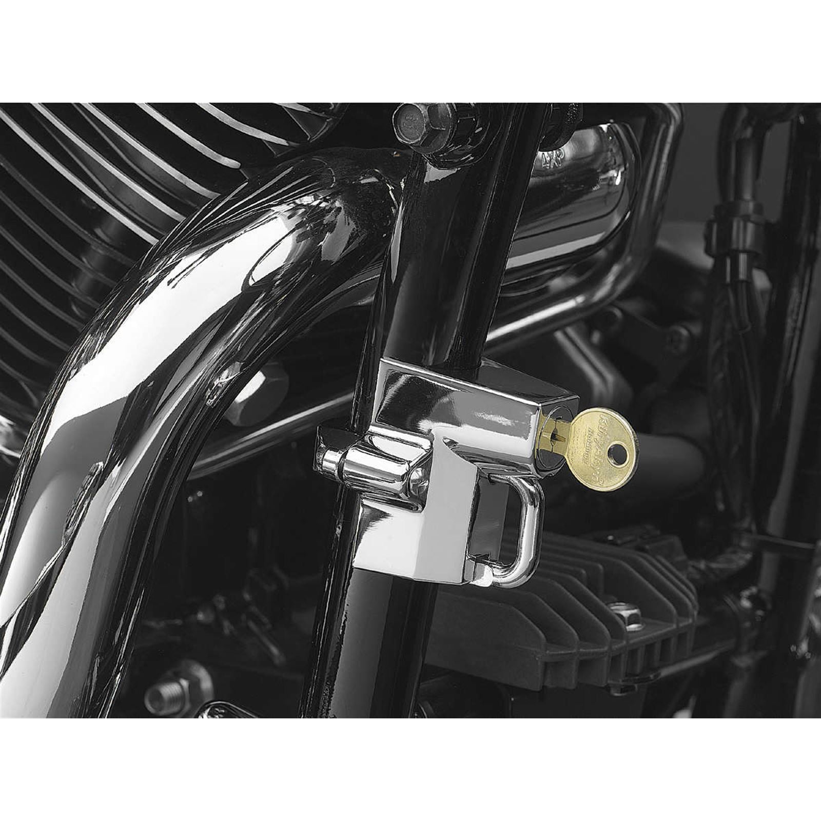 Kuryakyn Universal Helmet Lock - 1-1/4" - 1-1/2" - Chrome 4232_111220