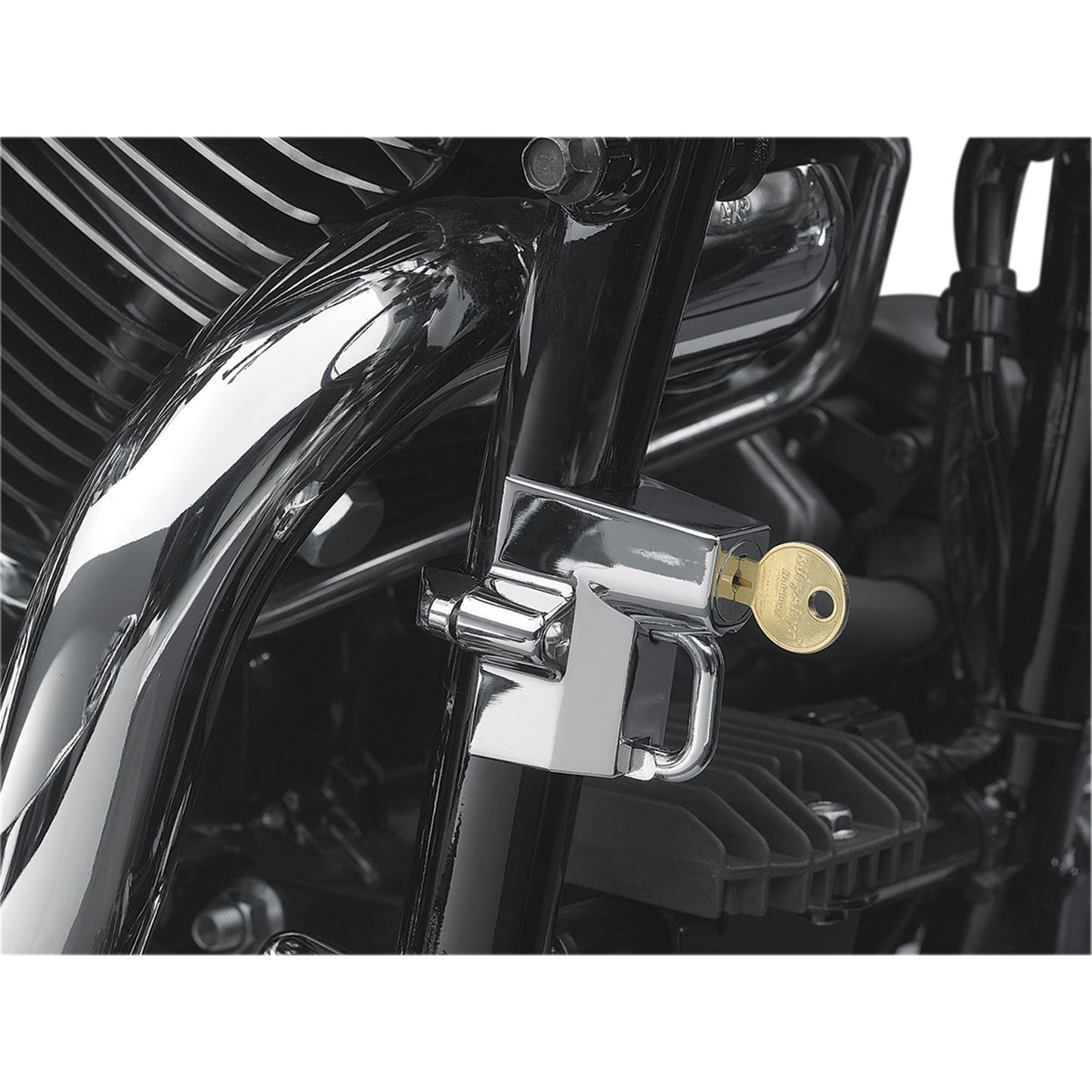 Kuryakyn Universal Helmet Lock - 1-1/4" - 1-1/2" - Chrome 4232_410504