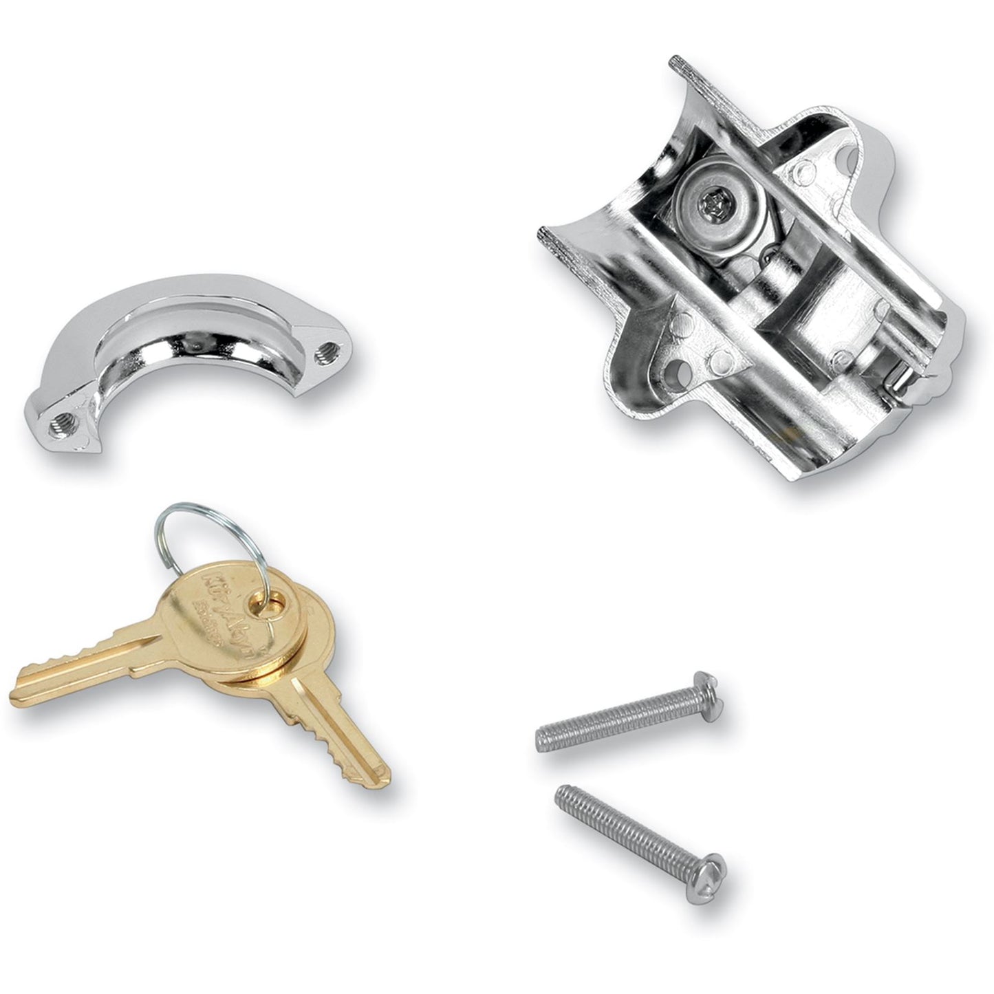 Kuryakyn Universal Helmet Lock - 7/8" - 1-1/4" - Chrome 4220_410502