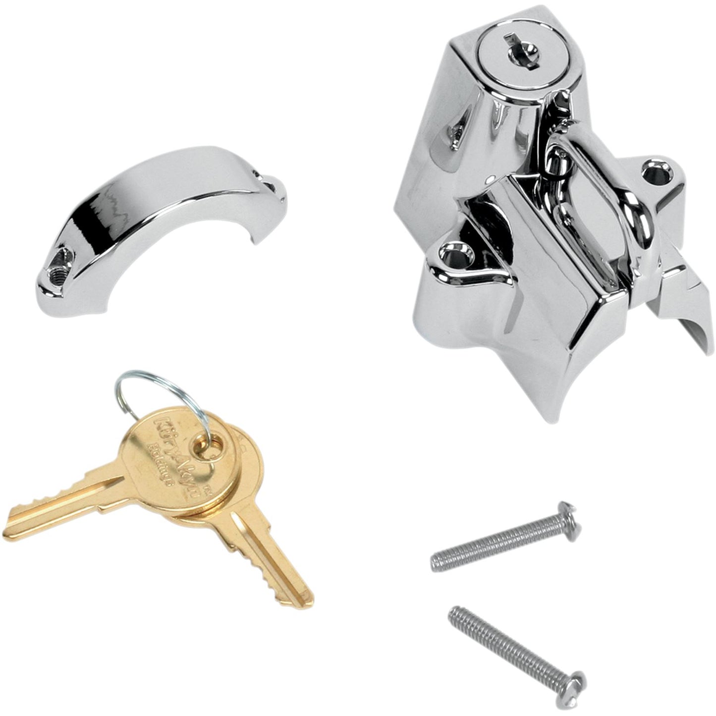 Kuryakyn Universal Helmet Lock - 7/8" - 1-1/4" - Chrome 4220_410503