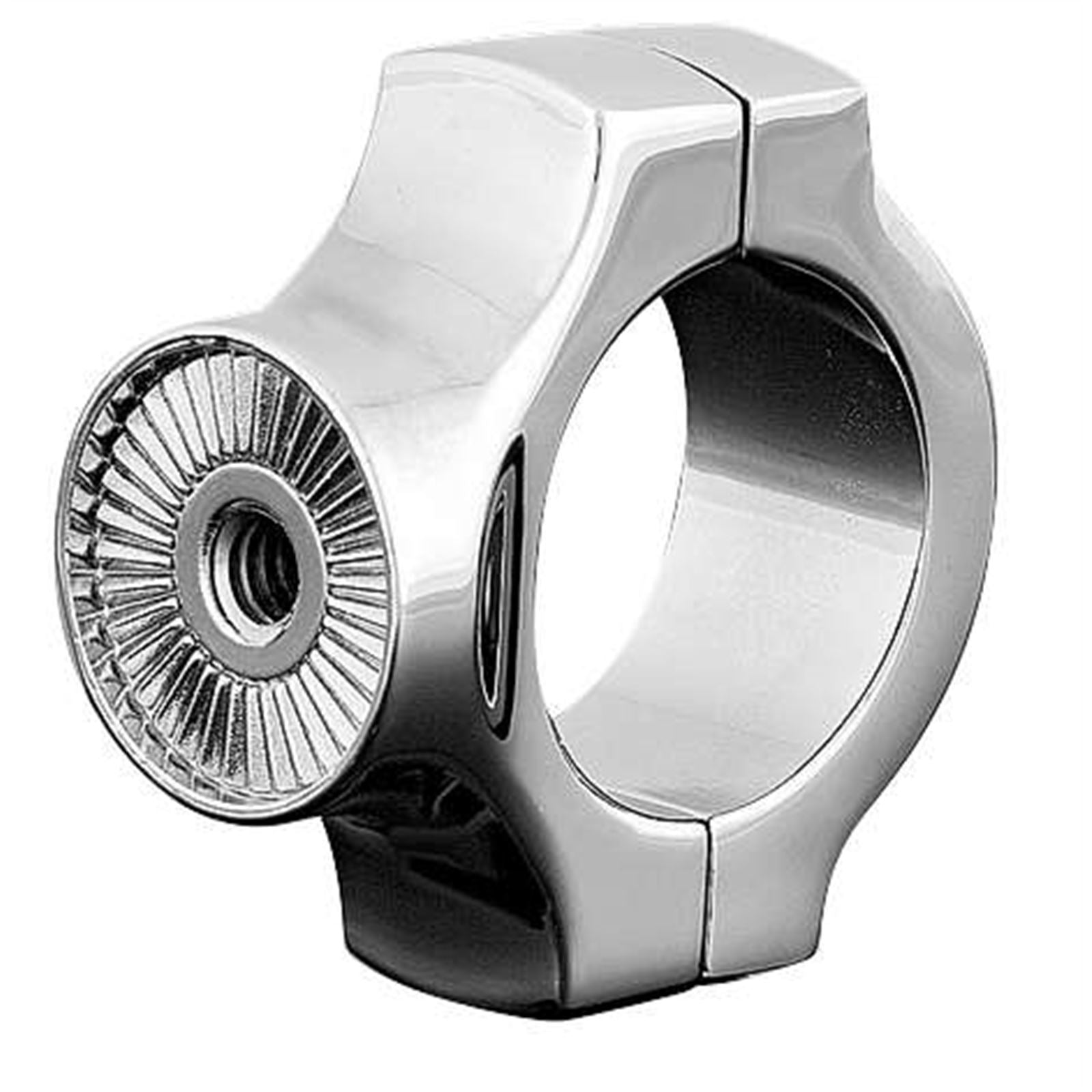 Kuryakyn Vertical Side Mount Chrome License Plate Mount for 1 1/4" Swingarm OPEN-BOX 3175_1493800