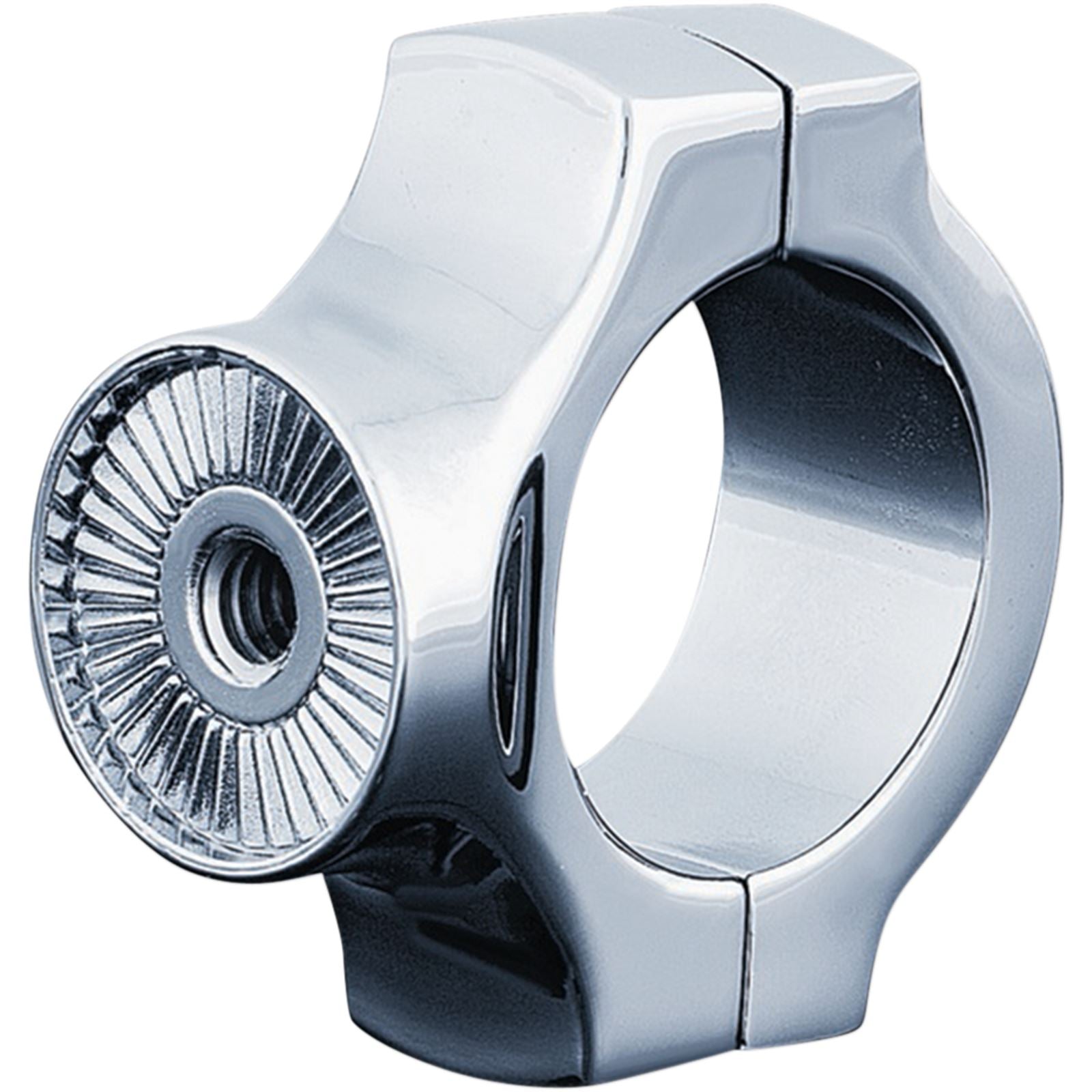 Kuryakyn Vertical Side Mount Chrome License Plate Mount for 1 1/4" Swingarm OPEN-BOX 3175_1493801