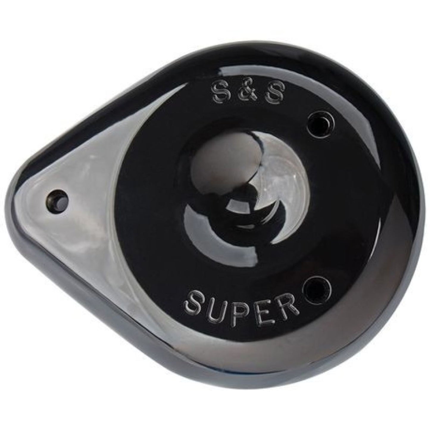 S&S Cycle Cover Air/Cleaner Teardrop Gloss Black 170-0384A_1463955