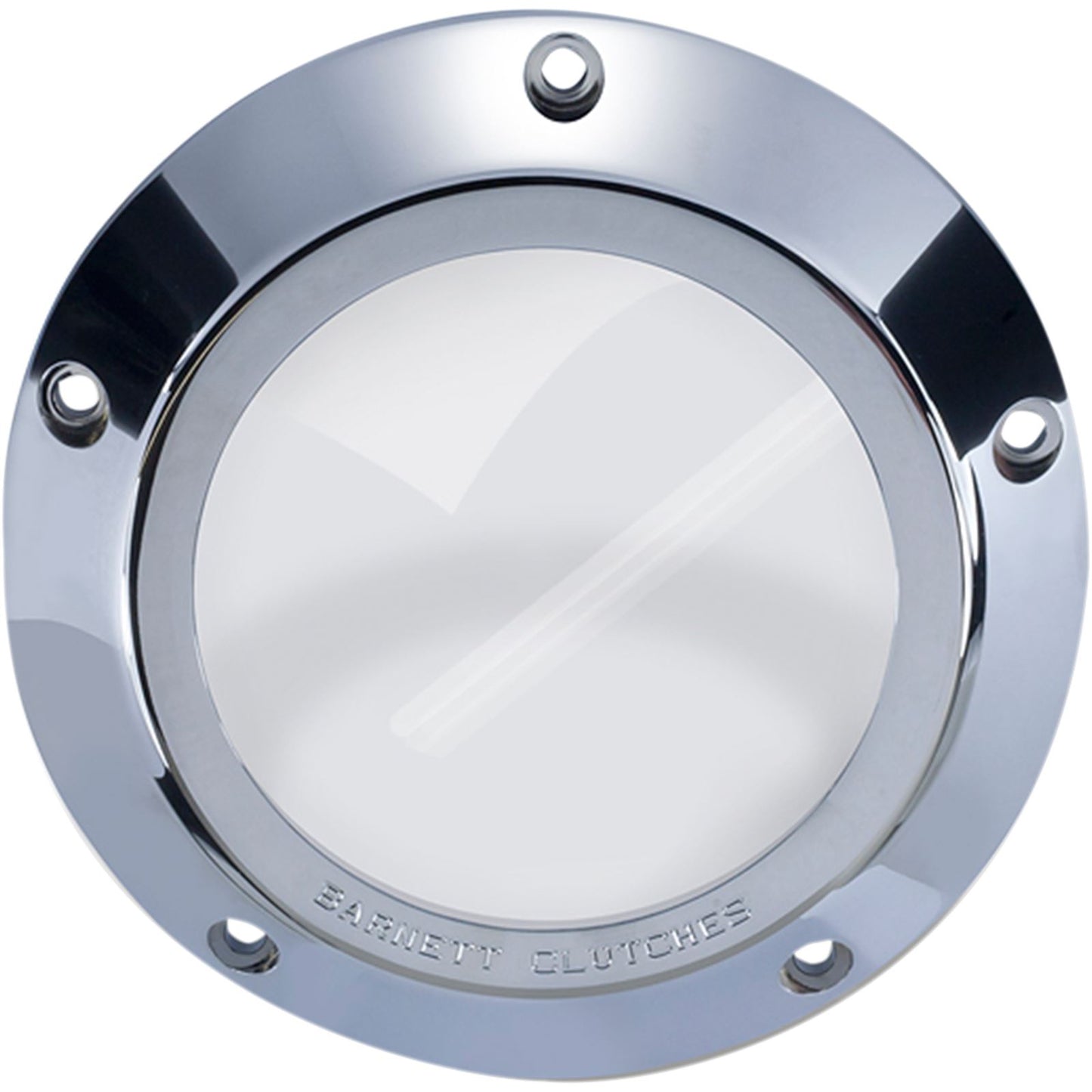 Barnett Performance '99-'06 Big Twin Chrome/Clear Derby Cover [MPN: 343-30-43006]_348282