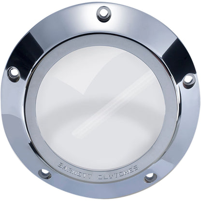 Barnett Performance '99-'06 Big Twin Chrome/Clear Derby Cover [MPN: 343-30-43006]_348282