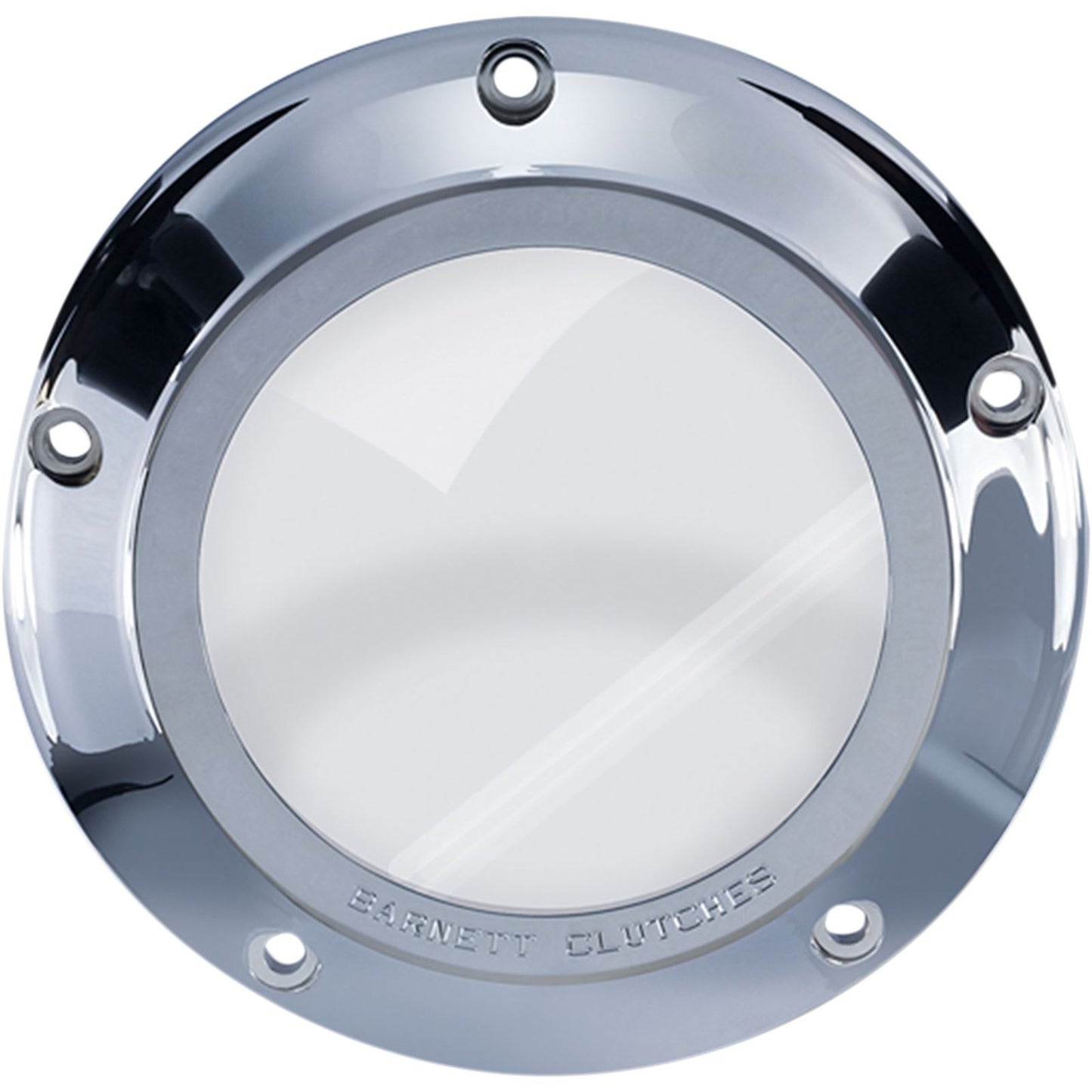 Barnett Performance '07-'18 Big Twin Chrome/Clear Derby Cover [MPN: 343-30-43013]_348279