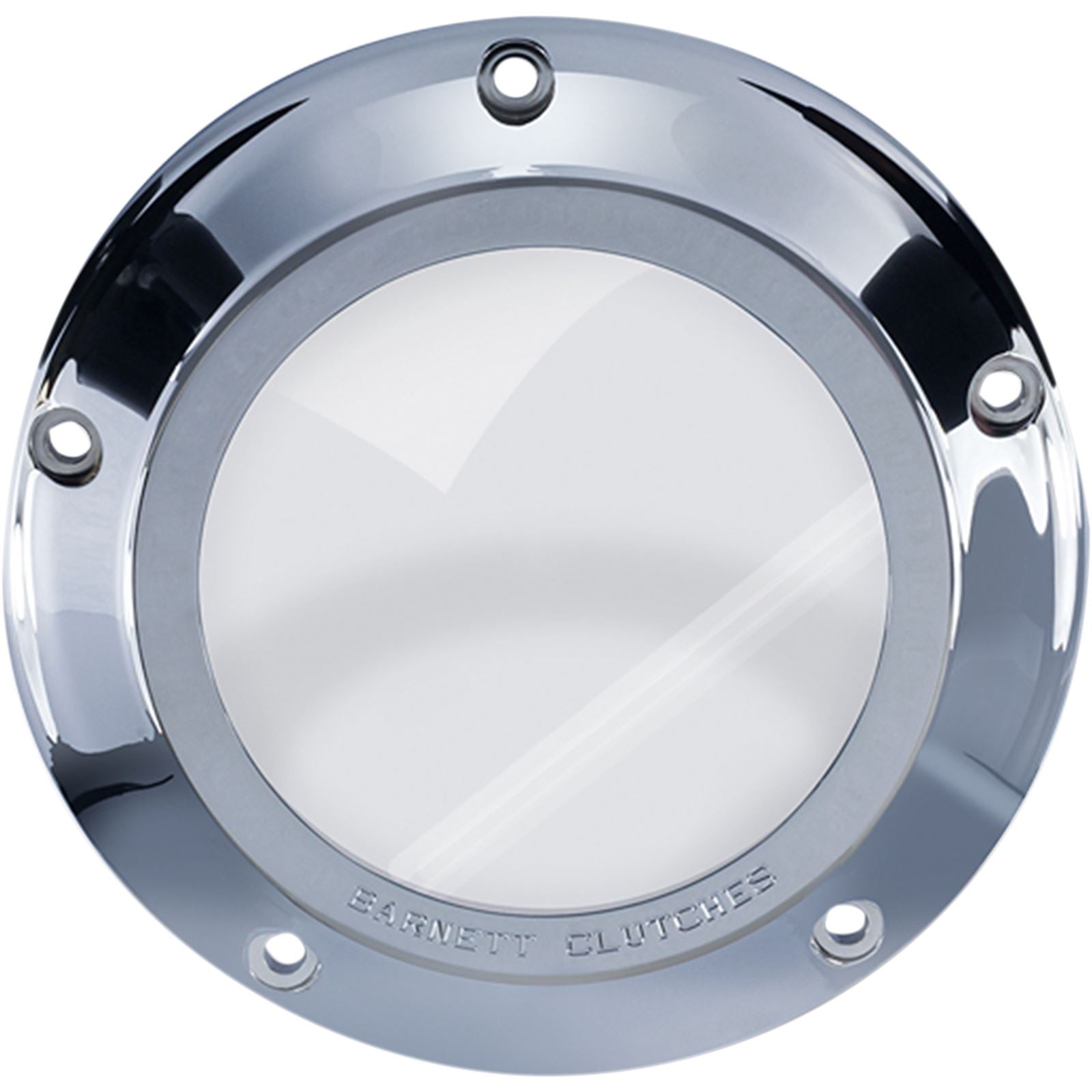 Barnett Performance '07-'18 Big Twin Chrome/Clear Derby Cover [MPN: 343-30-43013]_348279