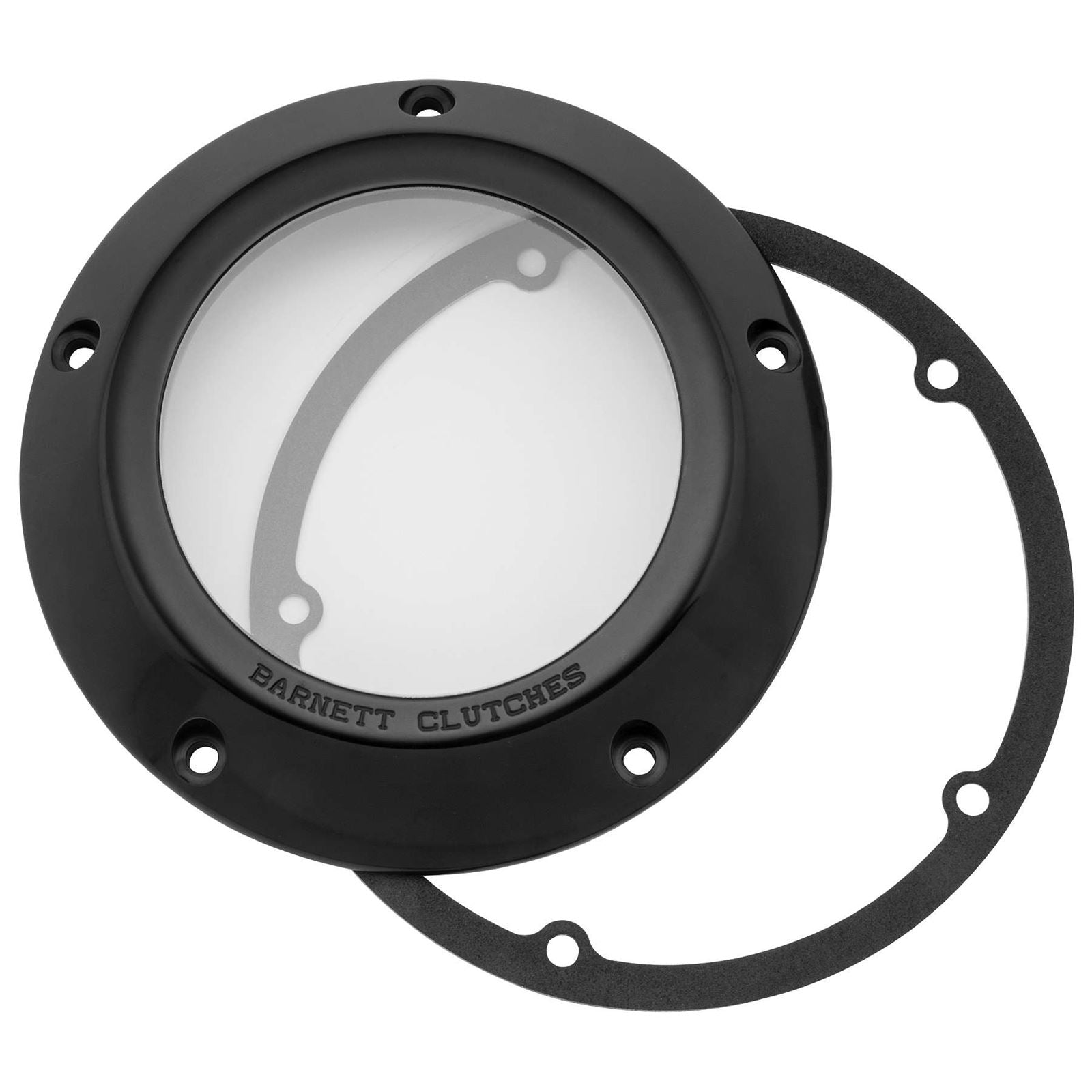 Barnett Performance '99-'06 Big Twin Black/Clear Derby Cover [MPN: 343-30-44006]_111324