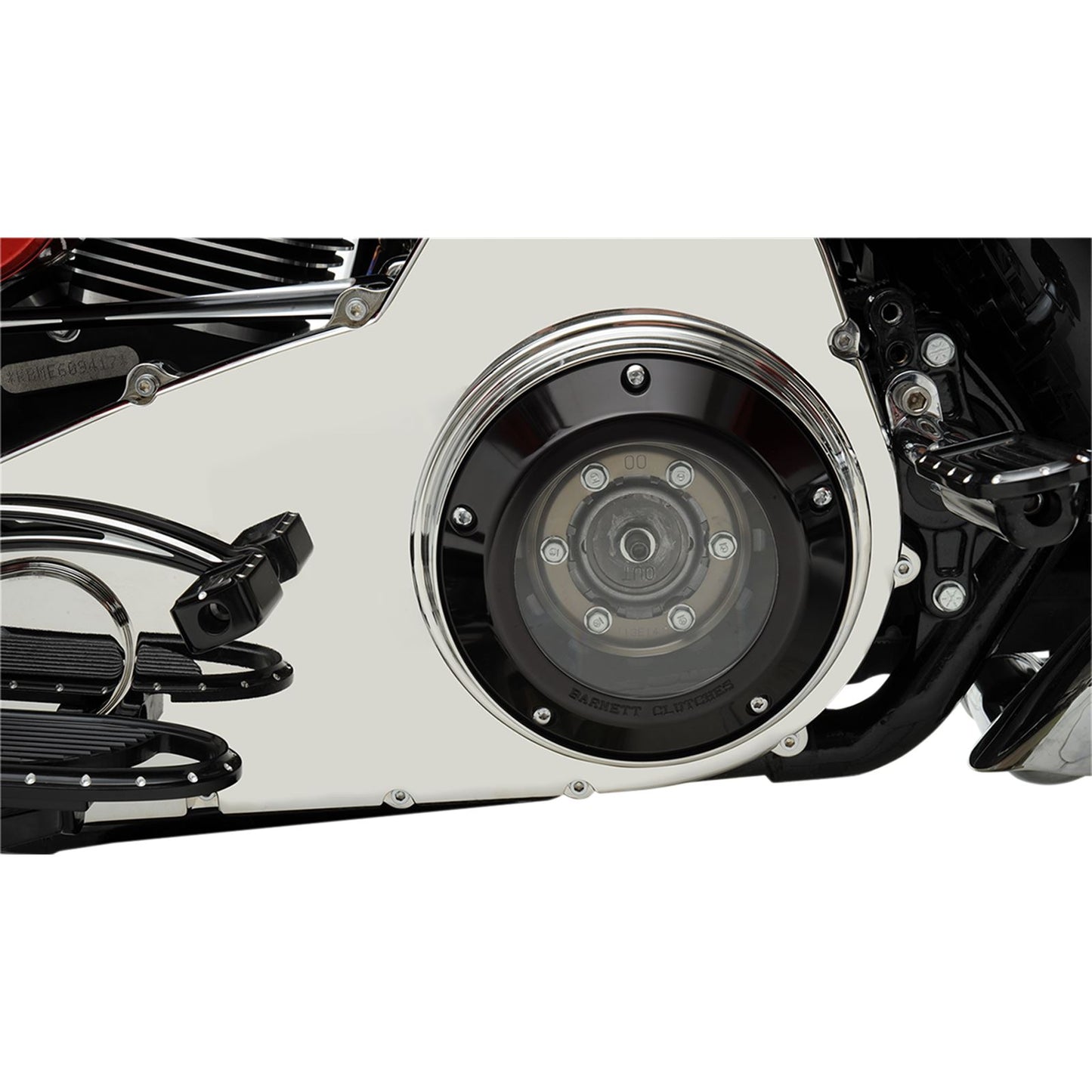 Barnett Performance '07-'18 Big Twin Black/Clear Derby Cover [MPN: 343-30-44013]_348281