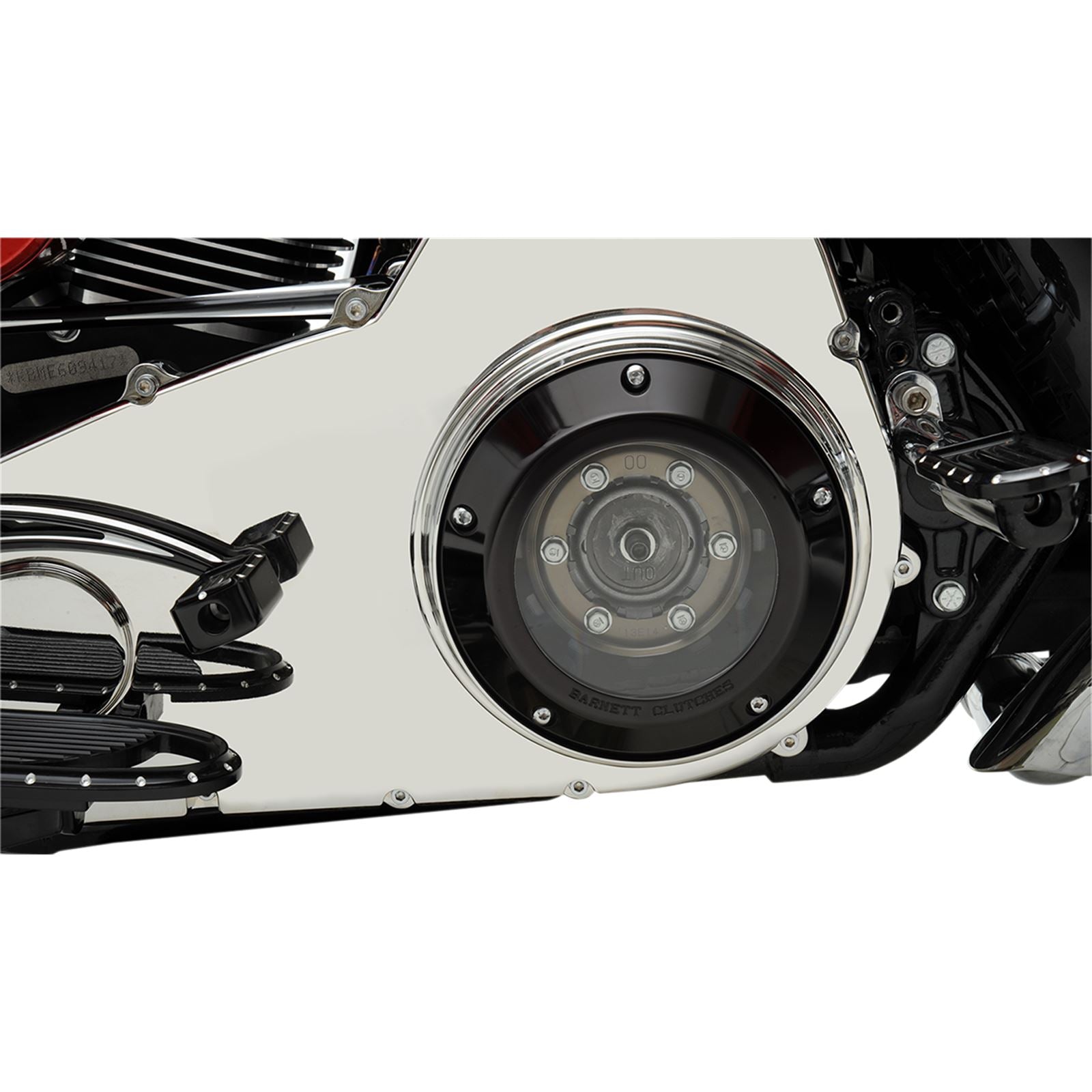 Barnett Performance '07-'18 Big Twin Black/Clear Derby Cover [MPN: 343-30-44013]_348281