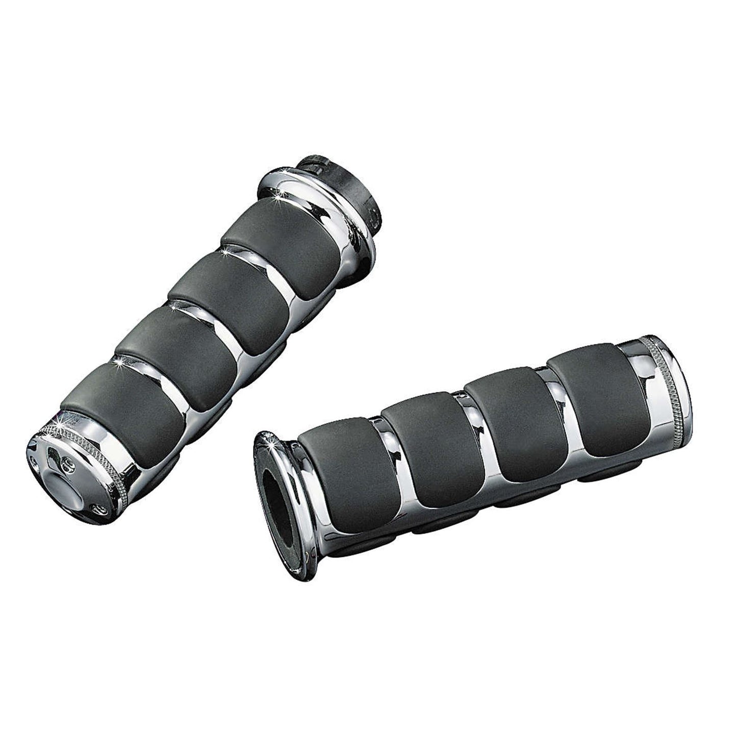 Kuryakyn ISO®-Grips For Dual Cable Throttle, Chrome 6205_111357