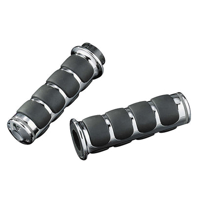 Kuryakyn ISO®-Grips For Dual Cable Throttle, Chrome 6205_111357