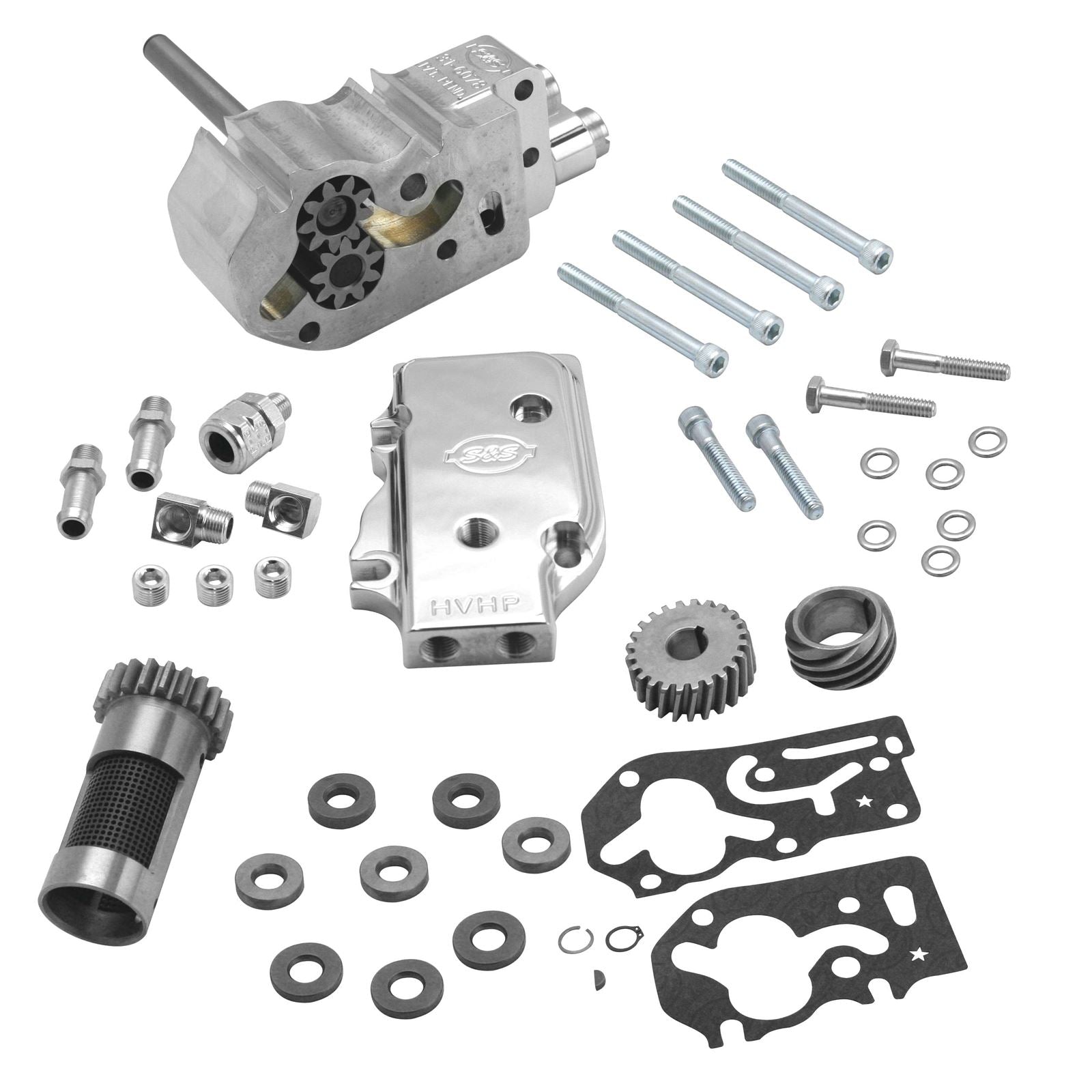S&S Cycle High-Volume/High-Pressure Oil Pump Cover Kit - Standard 31-6298_111386