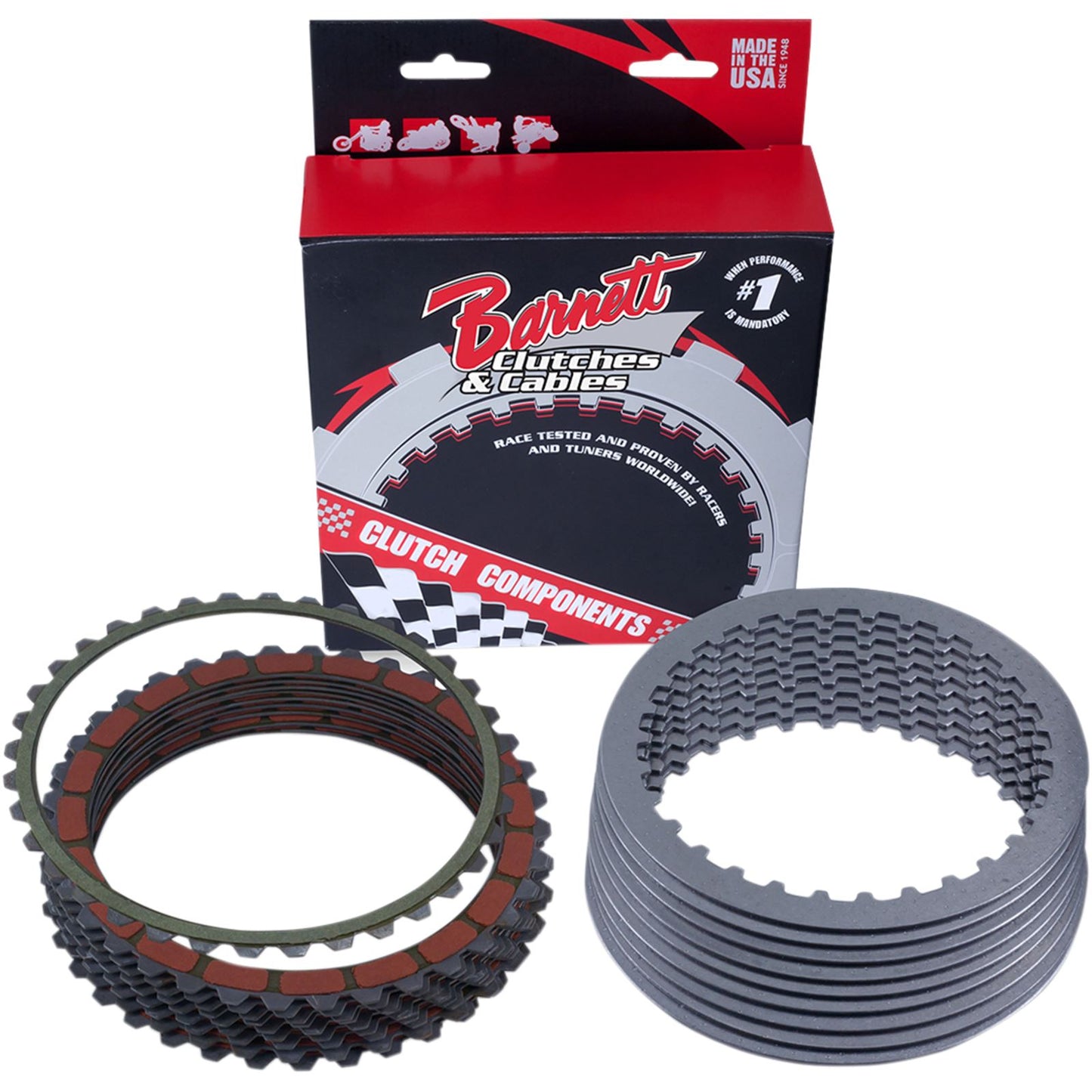 Barnett Performance Clutch Plate Kit - Victory [MPN: 306-85-40001]_348557