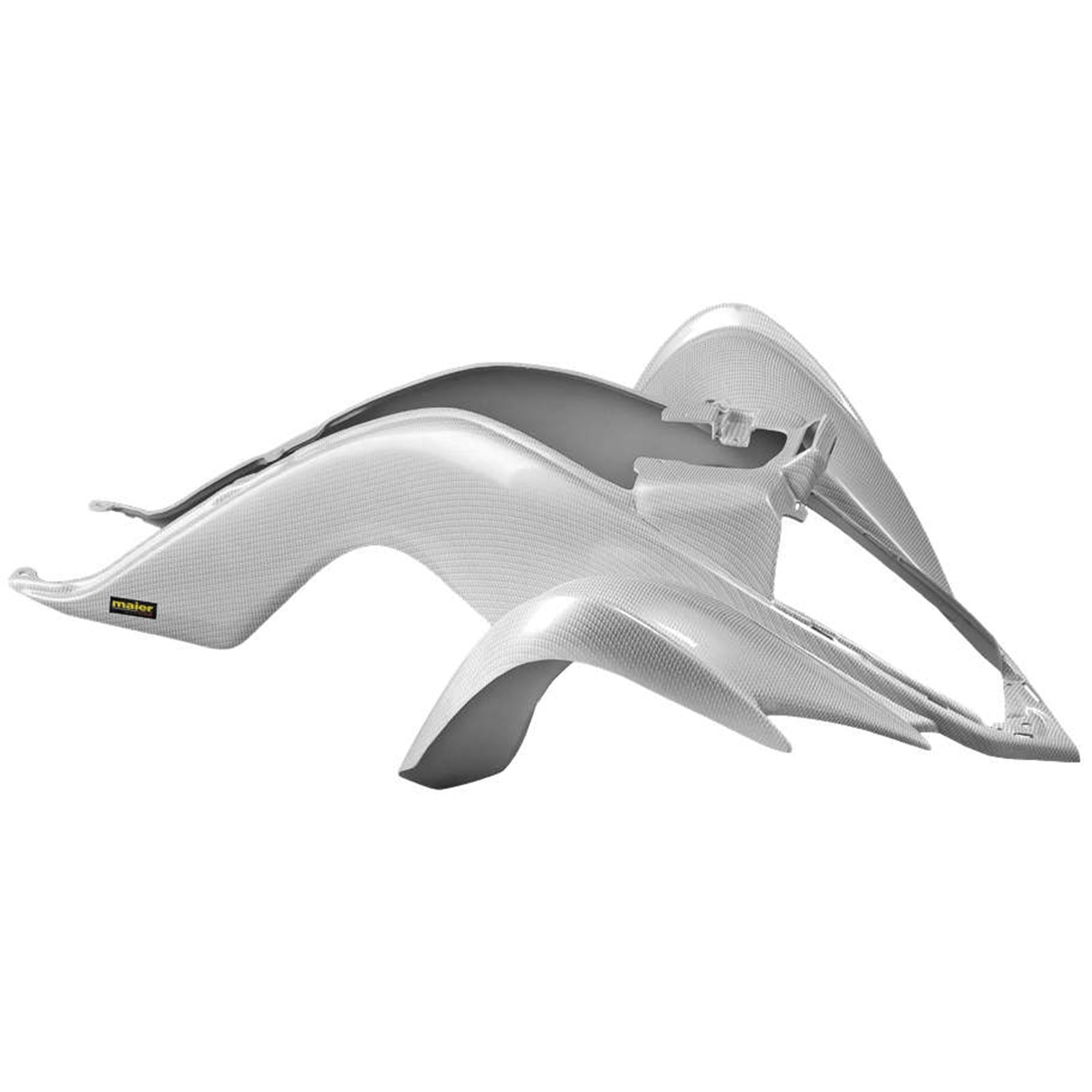 Maier Front Fender for Yamaha Raptor 700R - White Carbon Fiber-Look 19001-31_112726