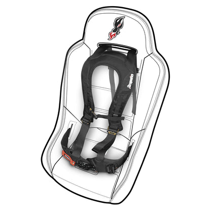 DragonFire Racing EVO Harness Body Contoured - Black 14-0040_113482