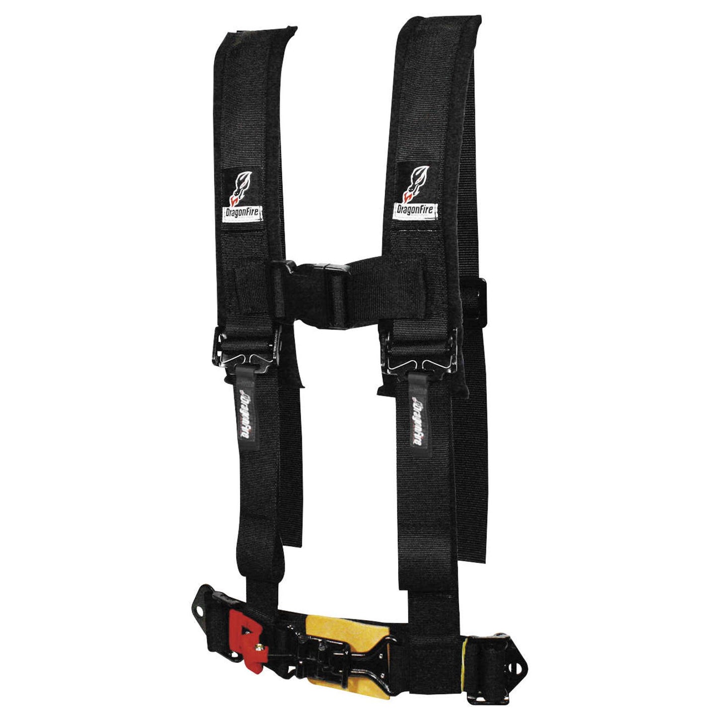 DragonFire Racing Harness Restraints - Black - H Style 4-Point - Youth 14-0022_113539