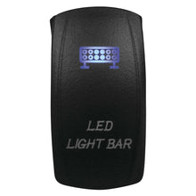 DragonFire Racing Laser-Etched Dual LED Switches LED light bar on/off - Blue 04-0062_113734