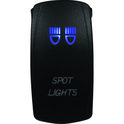 DragonFire Racing Laser-Etched Dual LED Switches Spotlight on/off, Blue 04-0064_1513695