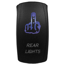 DragonFire Racing Laser-Etched Dual LED Switches Finger rear light on/off - Blue 04-0066_113738