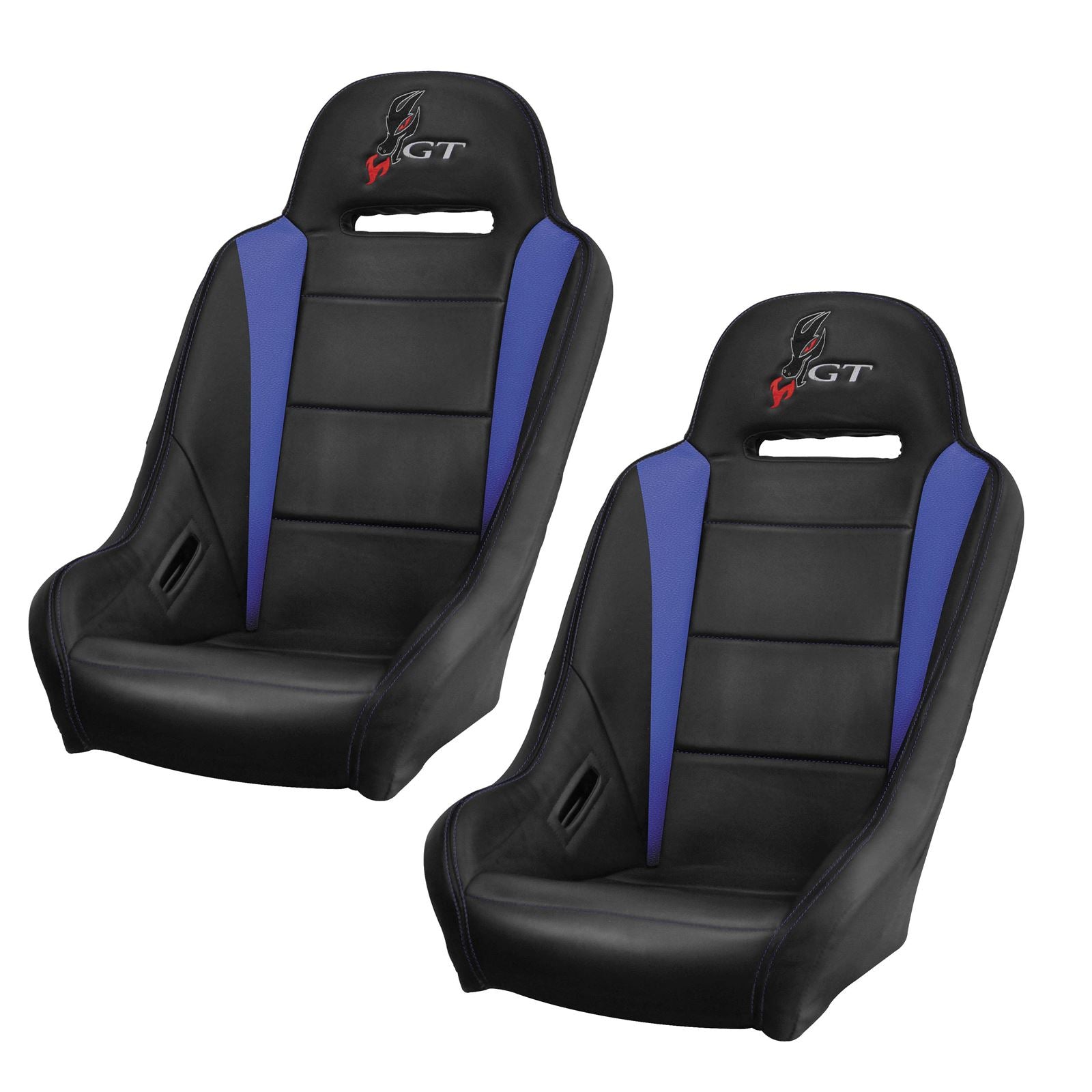 DragonFire Racing HighBack GT Seat Black/Blue, Pair 15-1157_113766