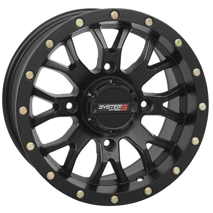 System 3 ST-3 Simulated Beadlock Wheel - 15x7, 4/137, 5+2, Matte Black 15S3-1137_512061