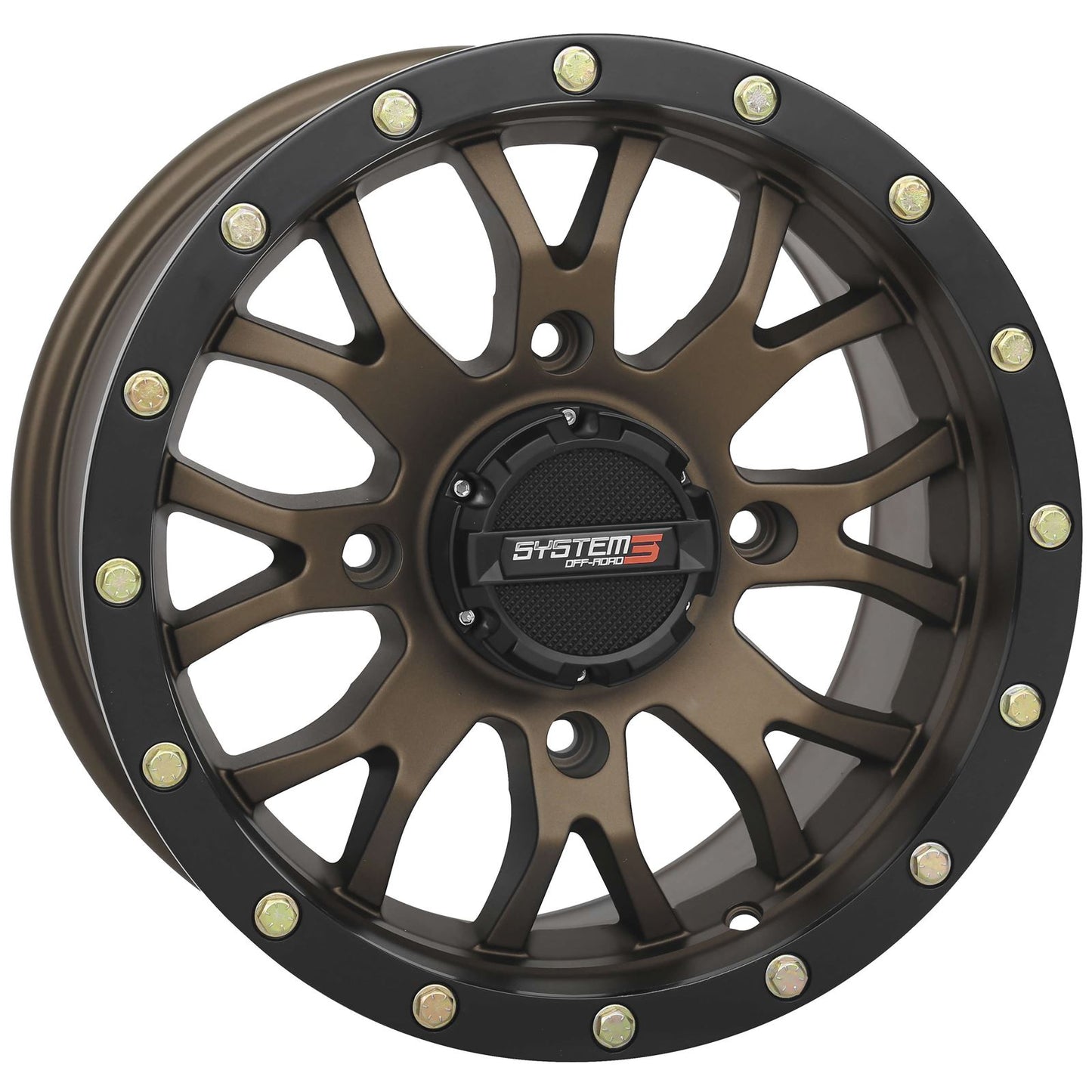 System 3 ST-3 Simulated Beadlock Wheel - 20x6.5, 4/137, 4+2.5, Bronze 20S3-1237_512069
