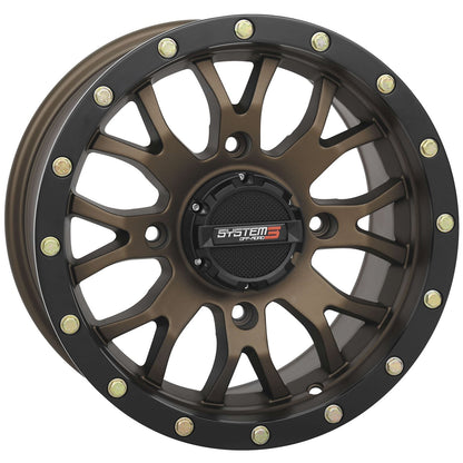 System 3 ST-3 Simulated Beadlock Wheel - 20x6.5, 4/137, 4+2.5, Bronze 20S3-1237_512069