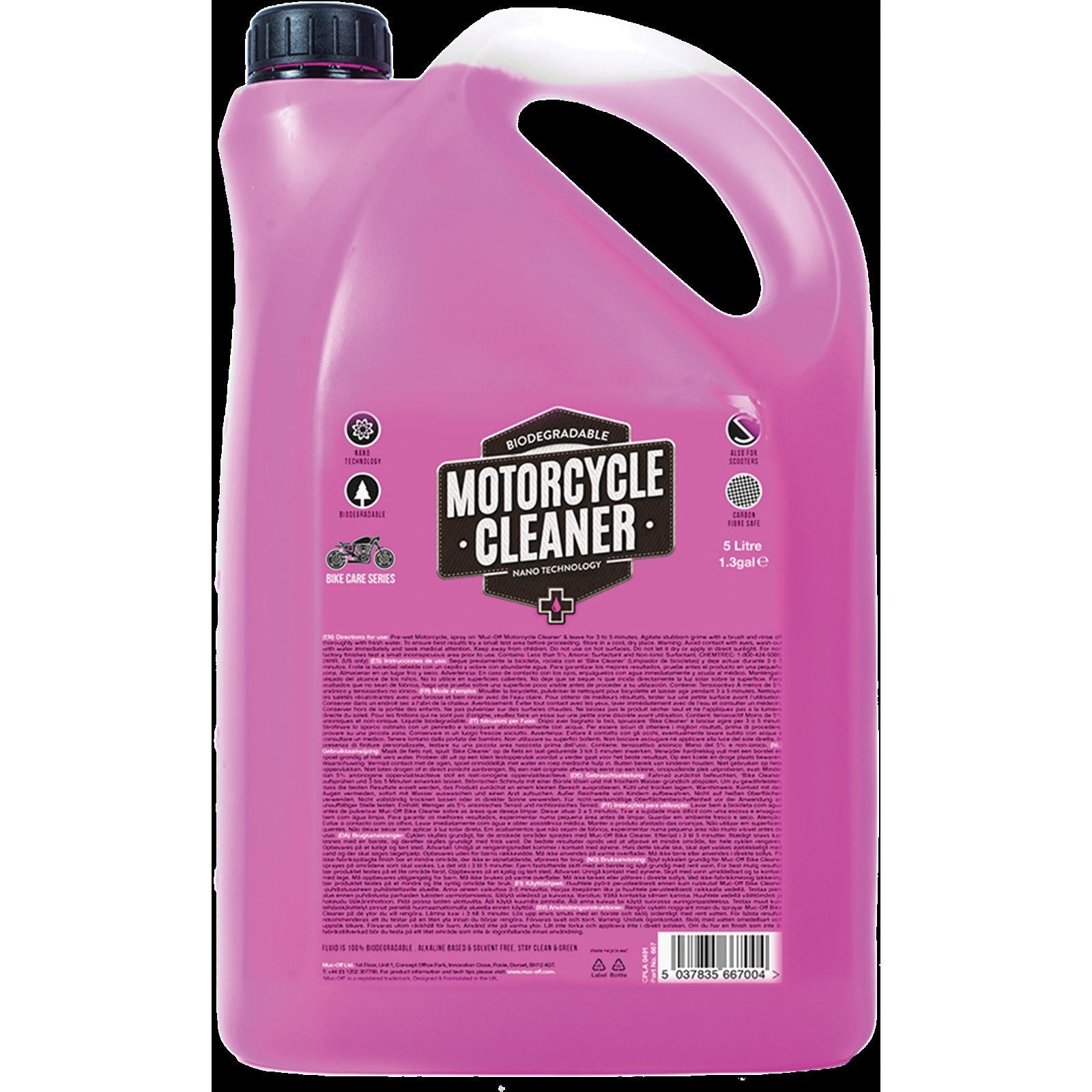 Muc-Off Nano Tech Motorcycle Cleaner - 5 Liter [MPN: 667US]_726095