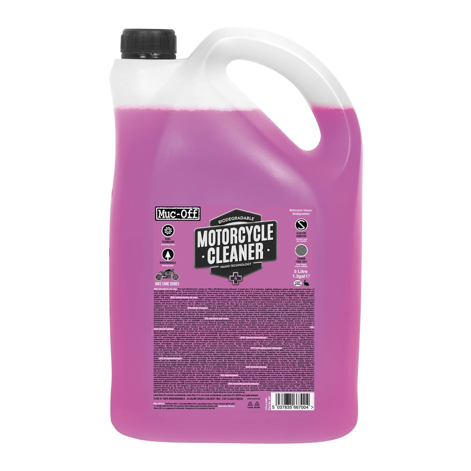 Muc-Off Nano Tech Motorcycle Cleaner - 5 Liter [MPN: 667US]_114415