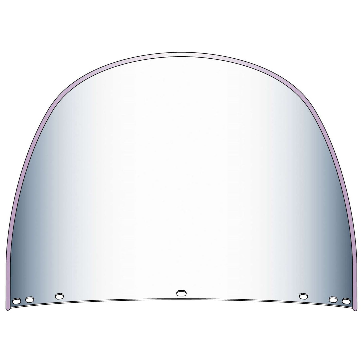 National Cycle Replacement Top for Beaded Heavy Duty Windshields Rounded, 7-Bolt [MPN: 20002]_114861