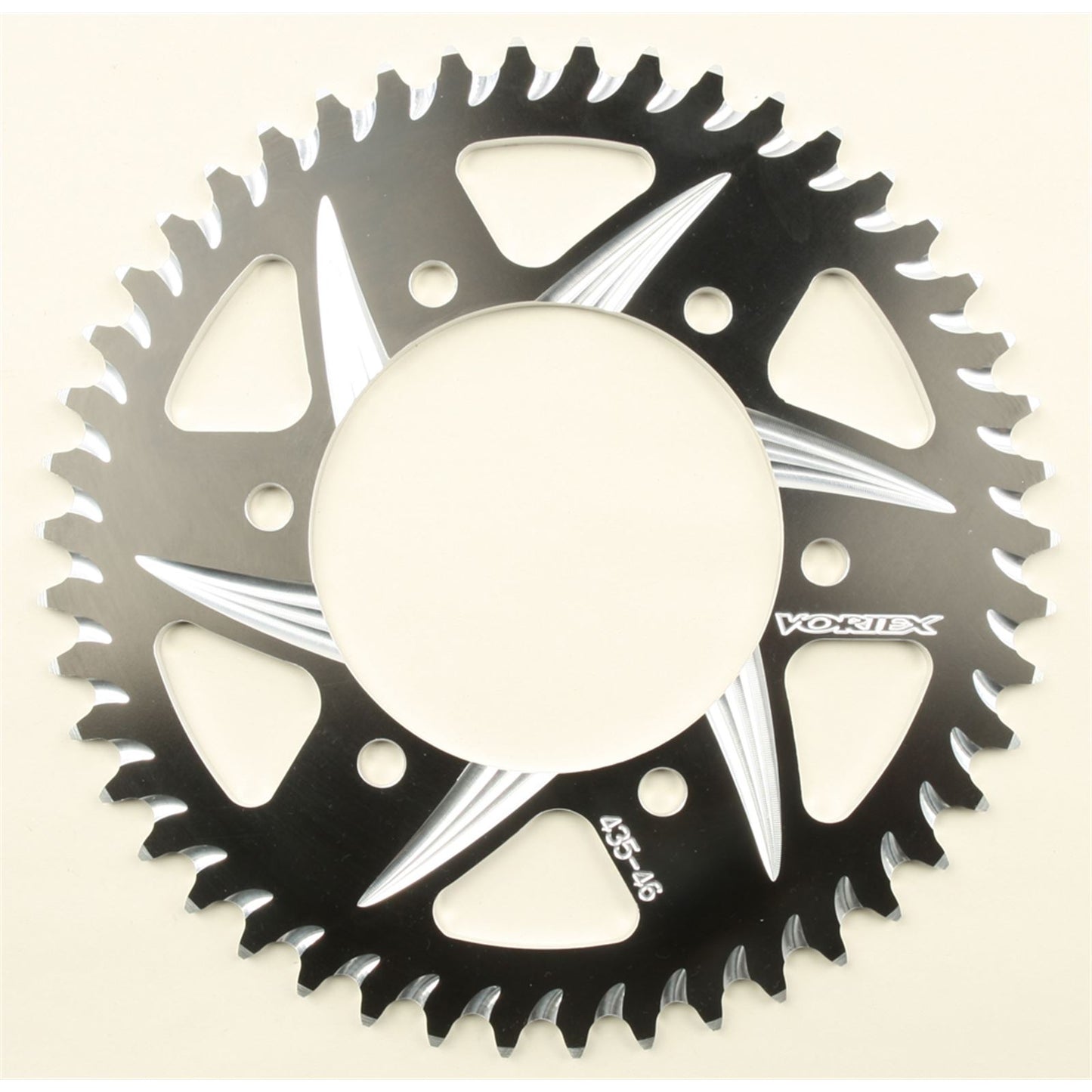 Vortex CAT5 Rear Aluminum Sprocket - 520 - 46-Tooth Black Hardcoat 435ZK-46_116265