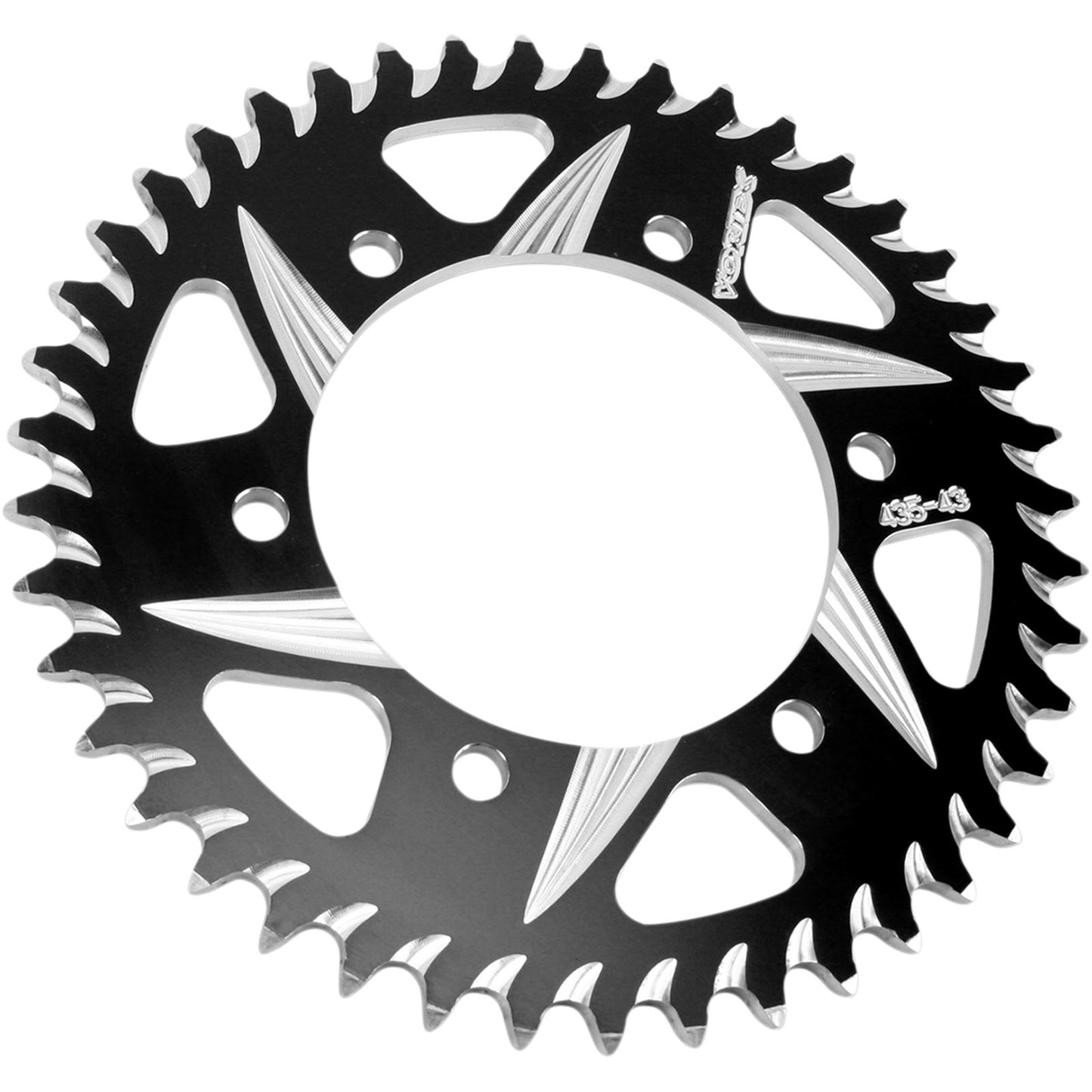 Vortex CAT5 Rear Aluminum Sprocket - 520 - 47-Tooth Black Hardcoat 435ZK-47_492402