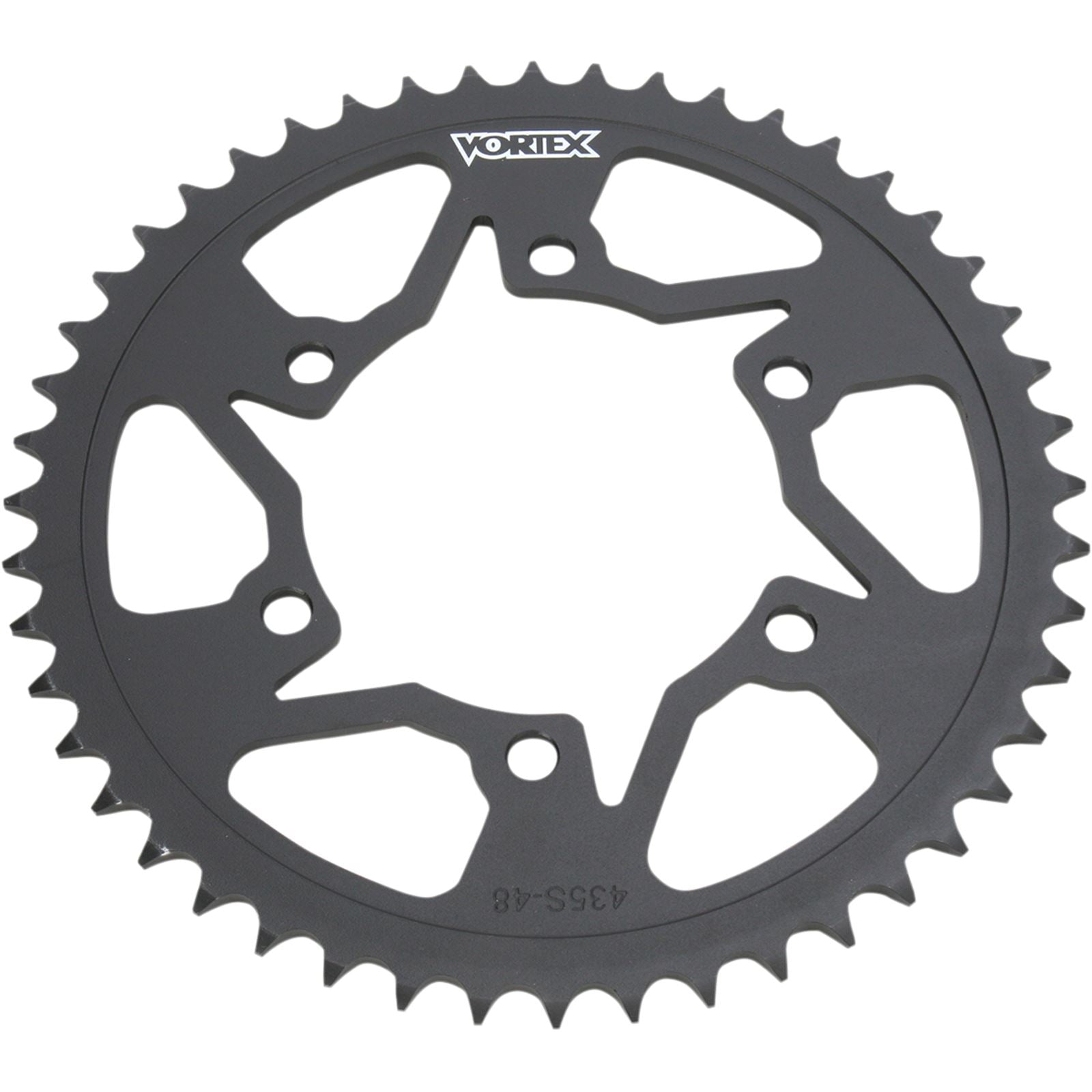 Vortex Steel Rear Sprocket Black - 520 - 48-Tooth 435S-48_492304
