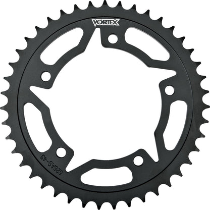 Vortex Steel Rear Sprocket Black - 520 - 43-Tooth [MPN: 452AS-43]_116281