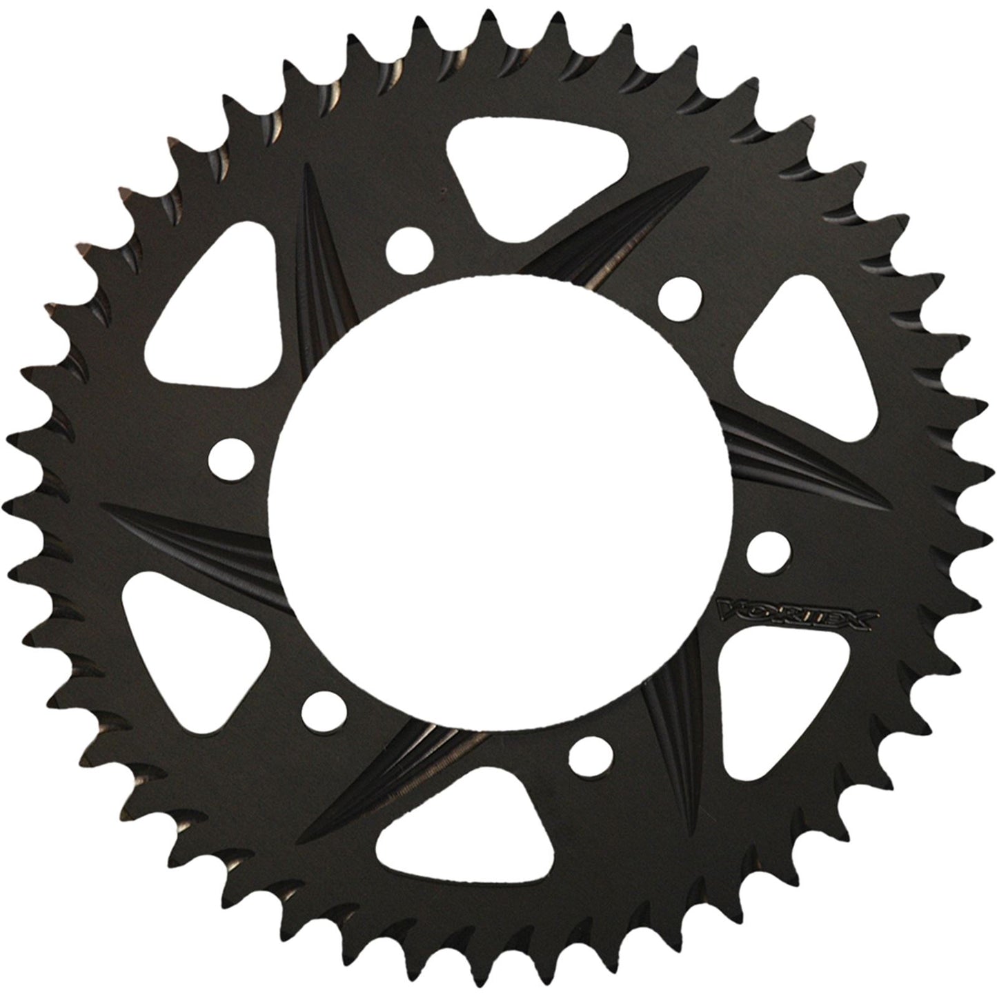 Vortex F5 Rear Aluminum Sprocket Black Hardcoat - 525 - 47-Tooth [MPN: 435CK-47]_116464